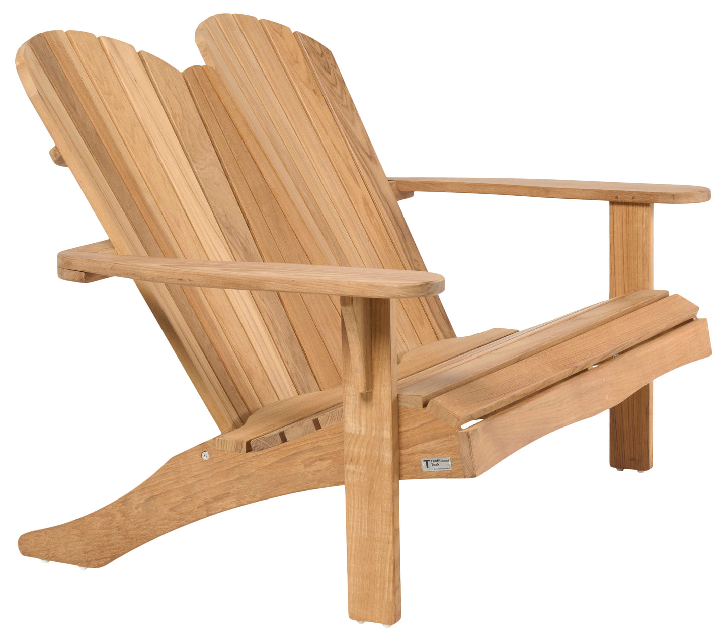 Traditional Teak Sienna Lounge Sofa 2-seater