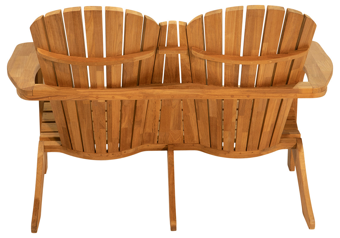 Traditional Teak Sienna Mosaic Lounge Sofa 2-seater