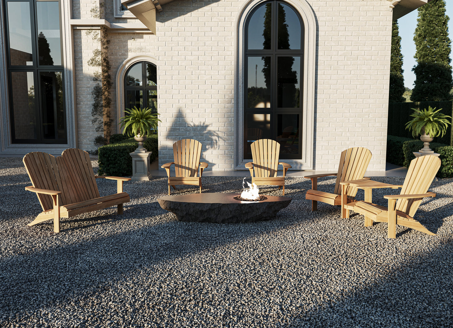 Traditional Teak Sienna Lounge Sofa 2-seater