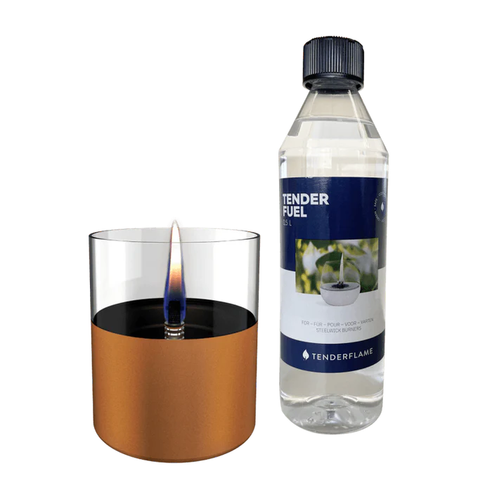Tenderflame Lilly 10 Kupfer + 0,5L Tenderfuel Geschenkset