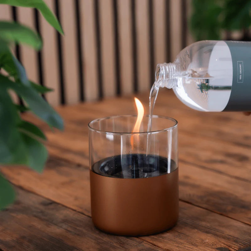 Tenderflame Lilly 10 Kupfer + 0,5L Tenderfuel Geschenkset