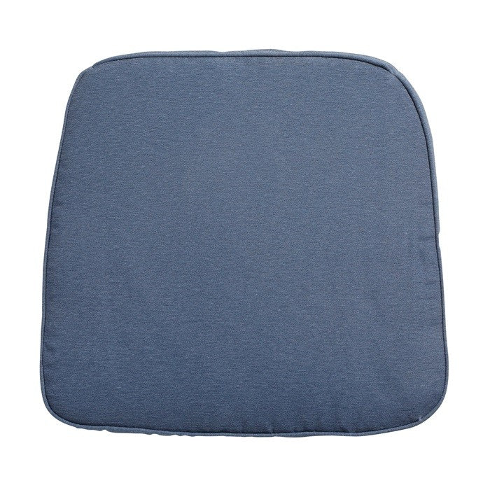 Madison Stuhlkissen Wicker quadratisch 48x48cm Panama saphirblau