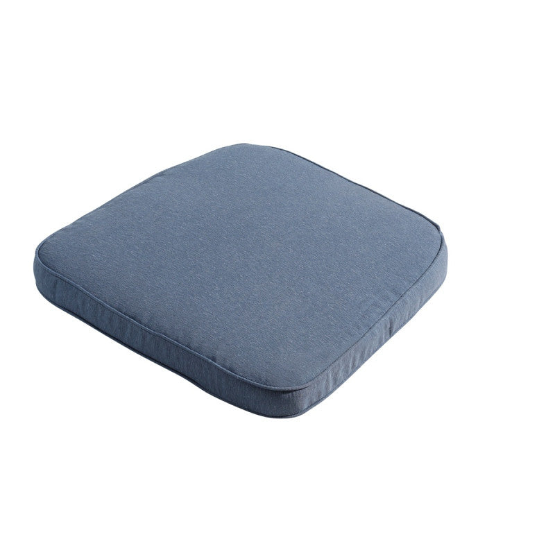 Madison Stuhlkissen Wicker quadratisch 48x48cm Panama saphirblau