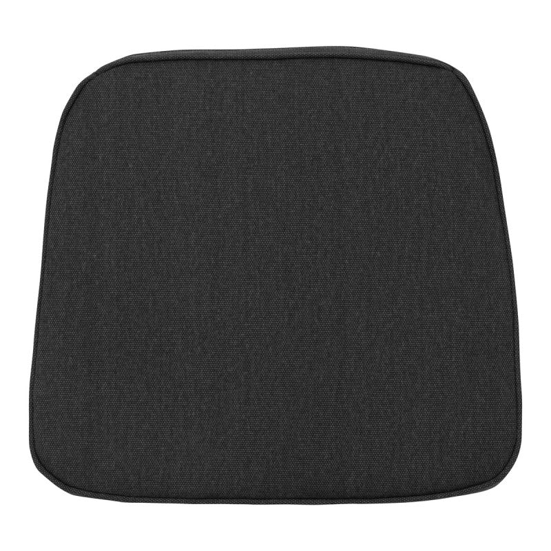 Madison Stuhlkissen Wicker quadratisch 48x48cm Schwarz Canvas eco+