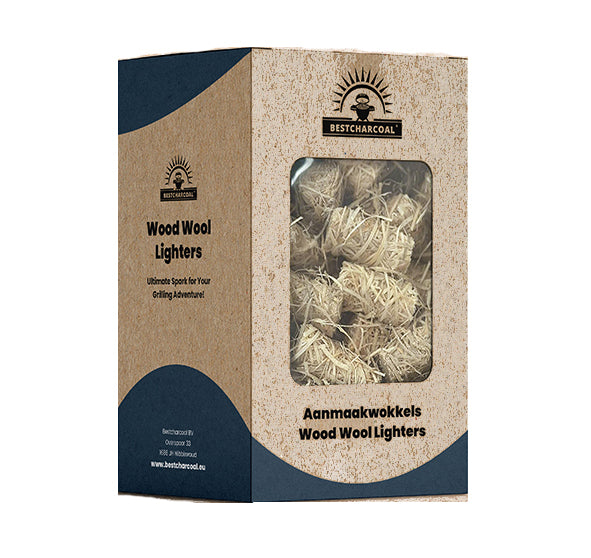 Bestcharcoal Aanmaakwokkels - FSC - 1KG (75 stuks)