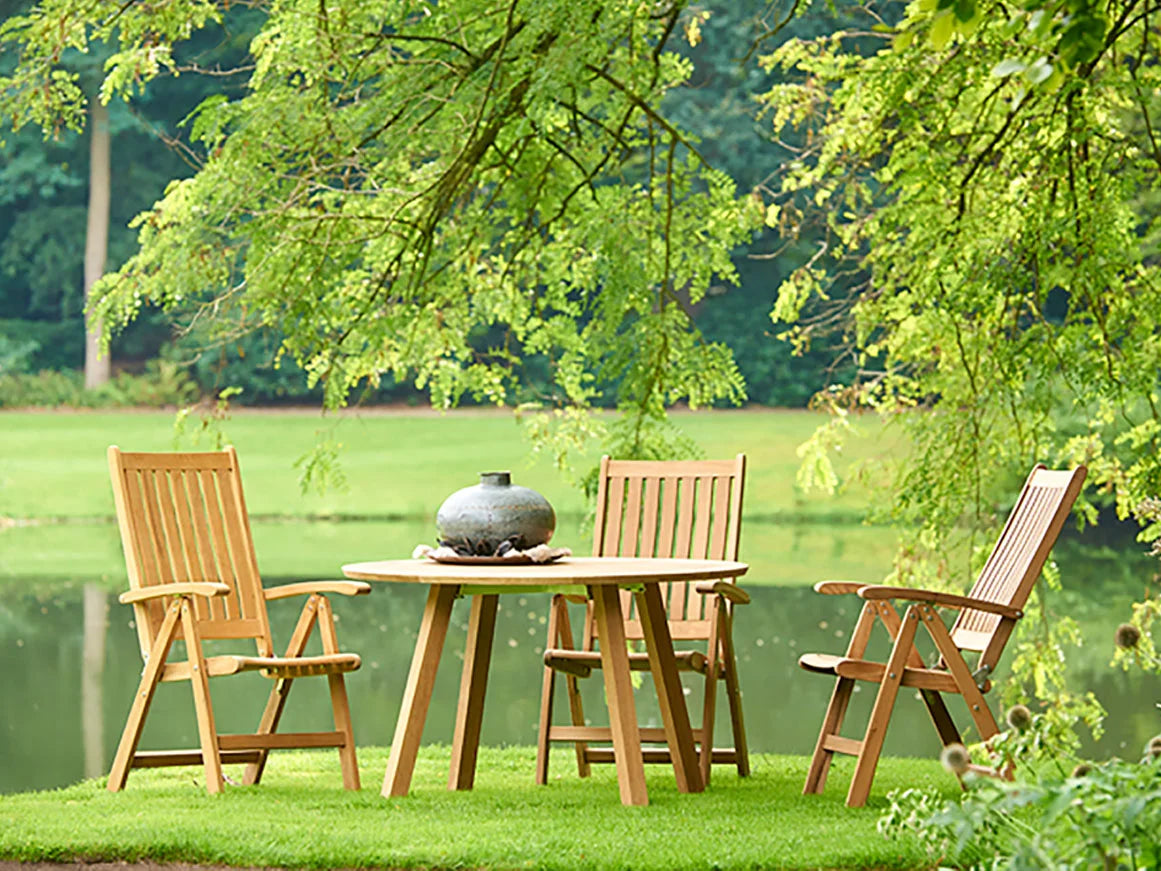 Traditional Teak Victoria-Liegestuhl aus Teakholz