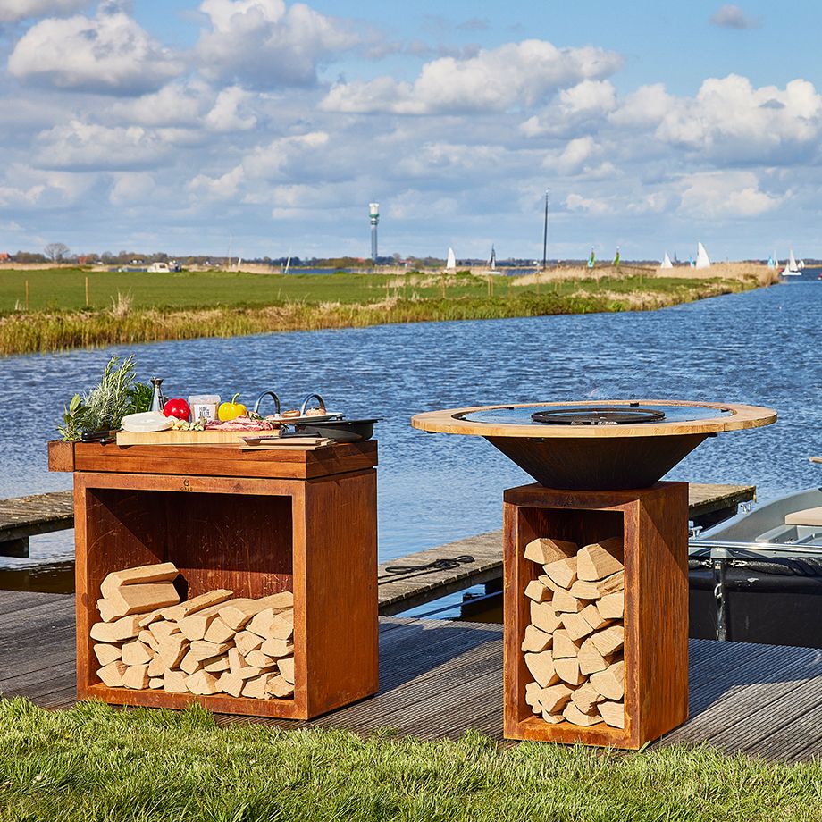 OFYR Kaminschutzring Teak 100