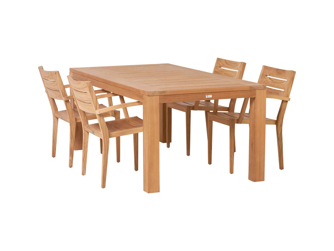 Traditional Teak Grace Teak Garden Table 240 x 100 cm