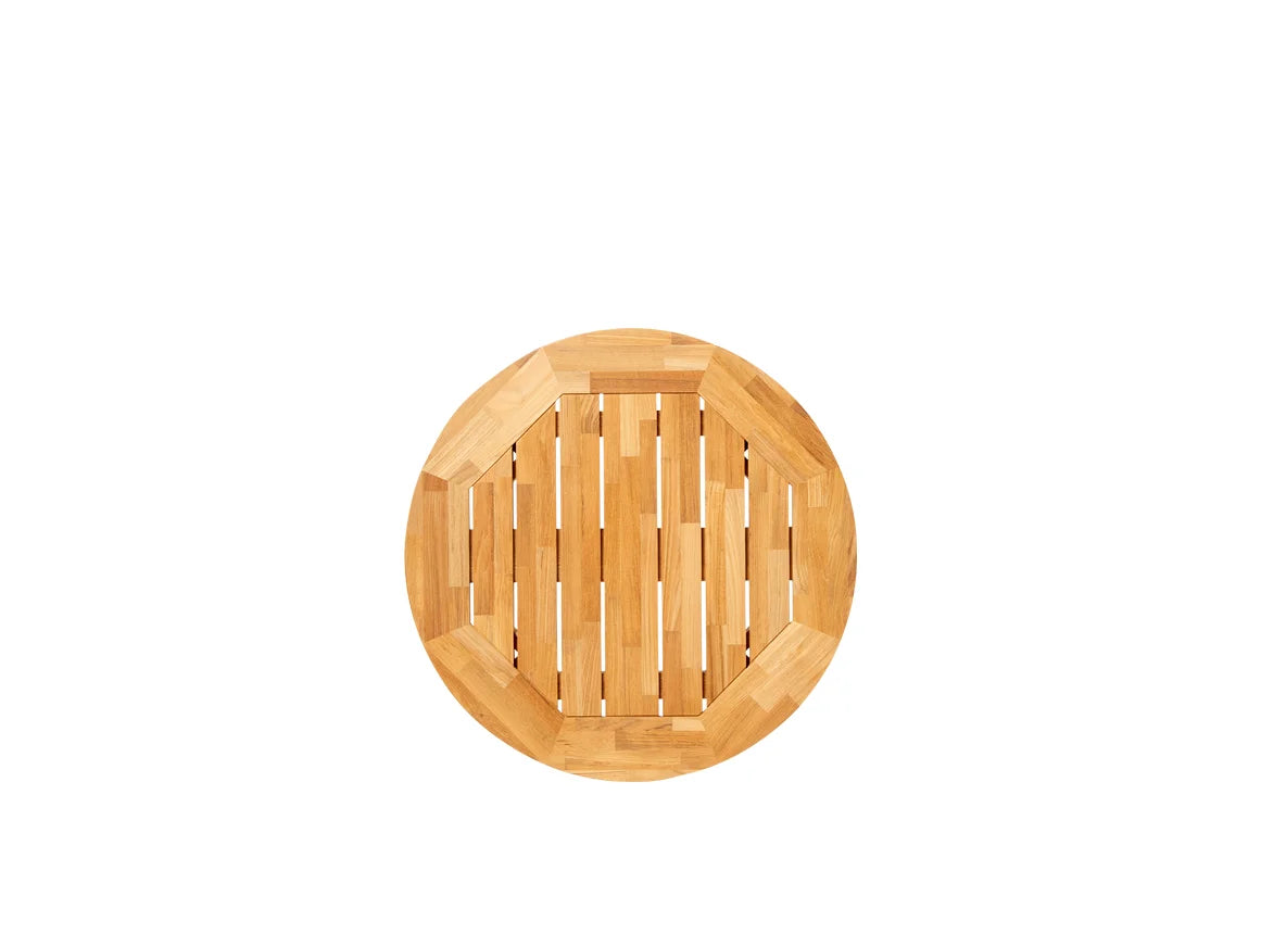 Traditioneller Teak-Mosaik-Beistelltisch Diana Ø 80 cm