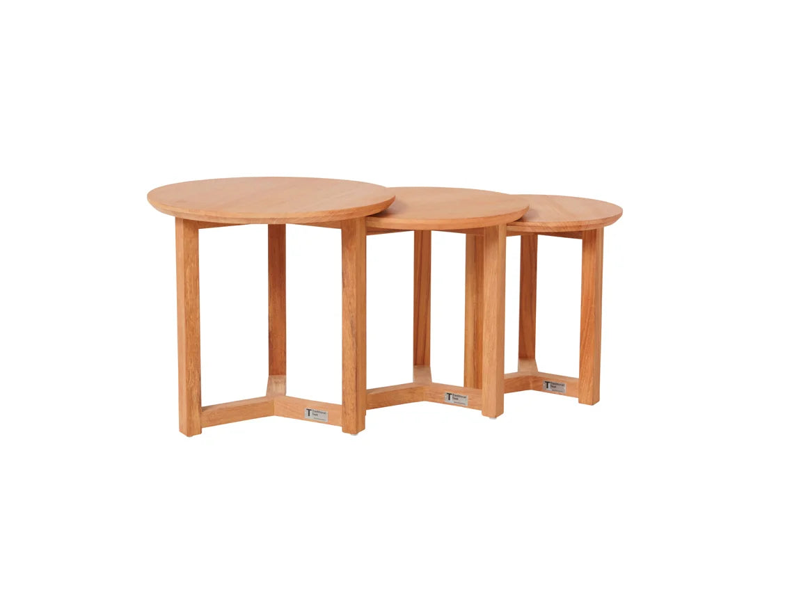 Traditioneller Teakholz-Beistelltisch Manon 100 x 70 cm