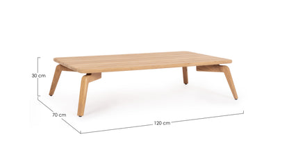 Bizzotto Tamires Teak Loungetisch / Couchtisch 120 x 70 cm