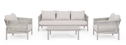 Bizzotto Florencia Natural Lounge Sofa 3-Sitzer