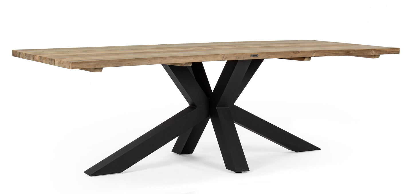 Bizzotto Ramsey Black Tuintafel 240 x 100 cm