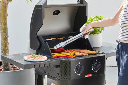 Barbecook Luca 210 GasBBQ Met Opklapbare tafels Zwart
