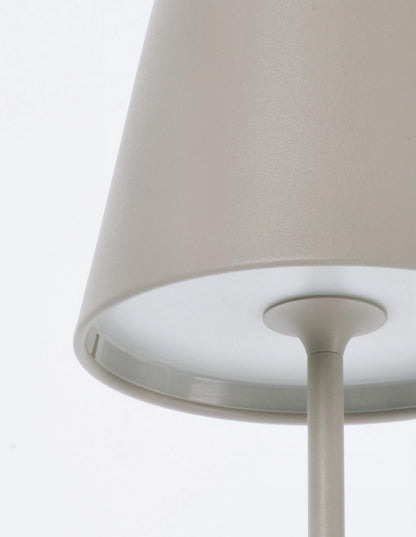 Bizzotto Etna Tafellamp Led Taupe 38 cm (oplaadbaar)