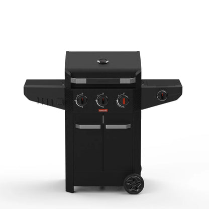 Barbecook Luca 312 GasBBQ Met Kast en Zijbrander Zwart