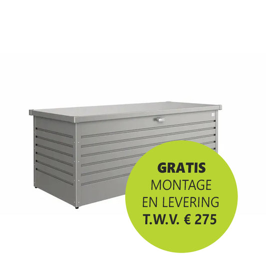 Biohort HobbyBox Kussenbox Kwartsgrijs metallic 180 cm