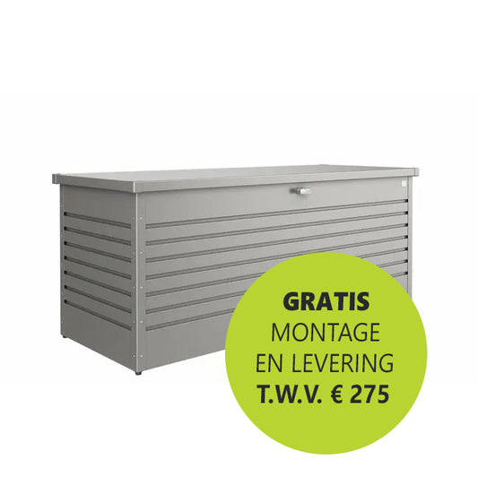 Biohort HobbyBox Kussenbox Kwartsgrijs metallic 200 cm