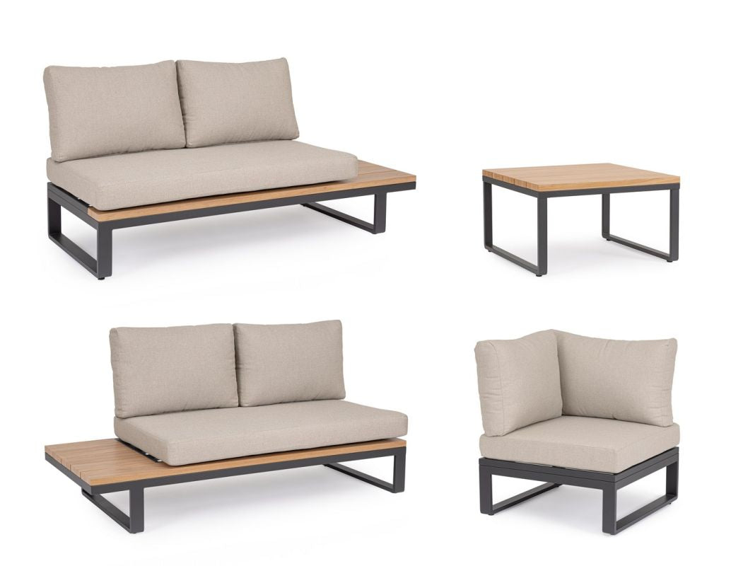 Bizzotto Zelmar Hoekbank Met Tafel