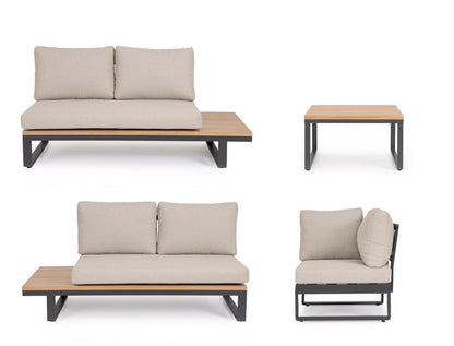 Bizzotto Zelmar Hoekbank Met Tafel