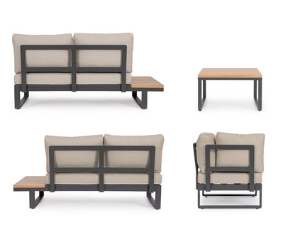 Bizzotto Zelmar Hoekbank Met Tafel