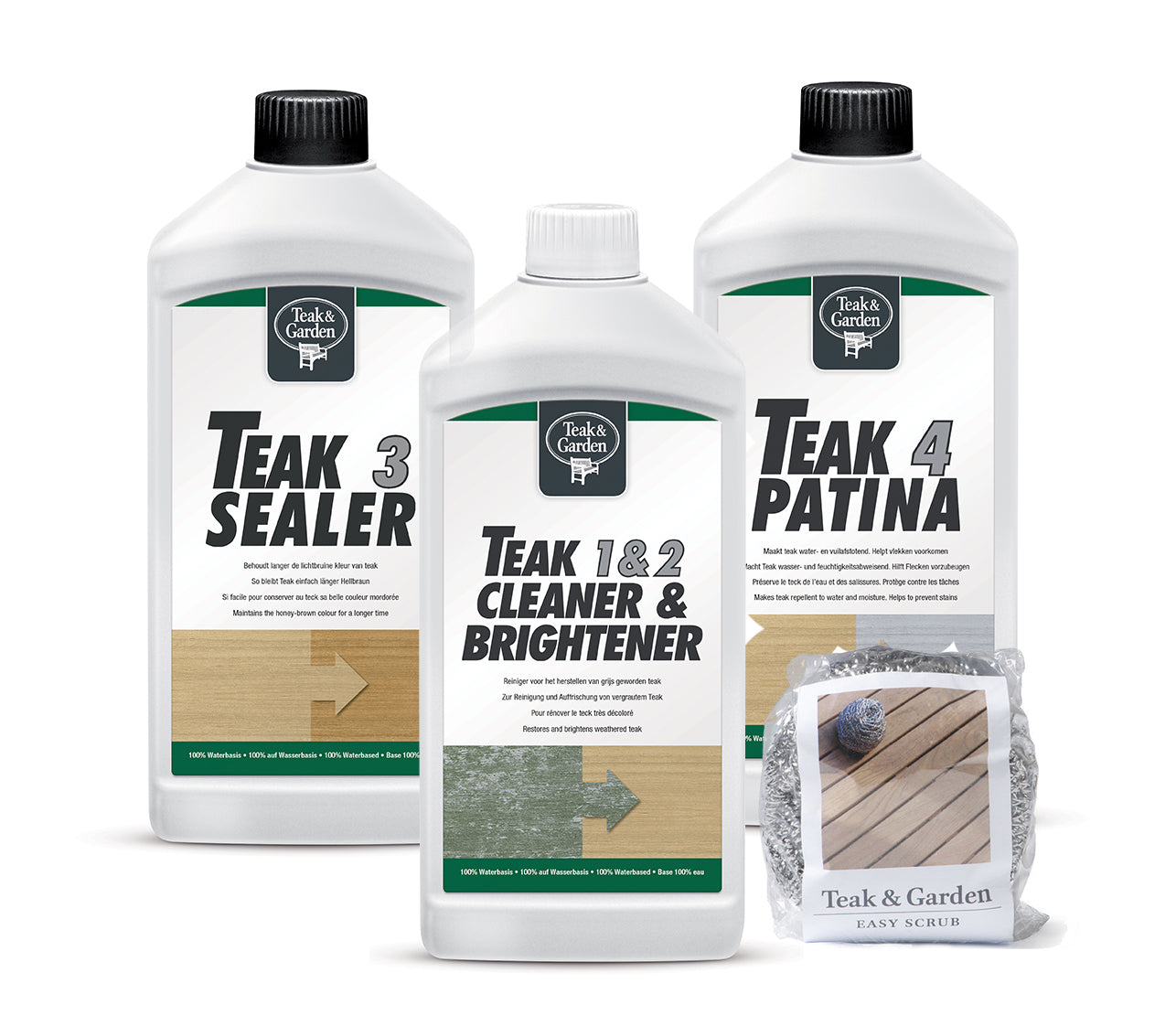 Teak & Garden Teak Cleaner & Brightener 1 & 2