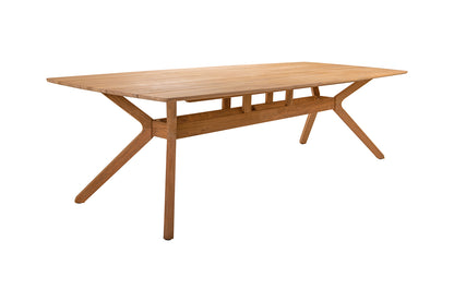 Traditioneller Teak-Gartentisch Carmen aus Teakholz, 280 x 110 cm