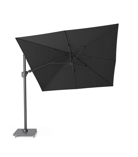 Platinum Challenger T2 premium zweefparasol 300x300 cm faded Black