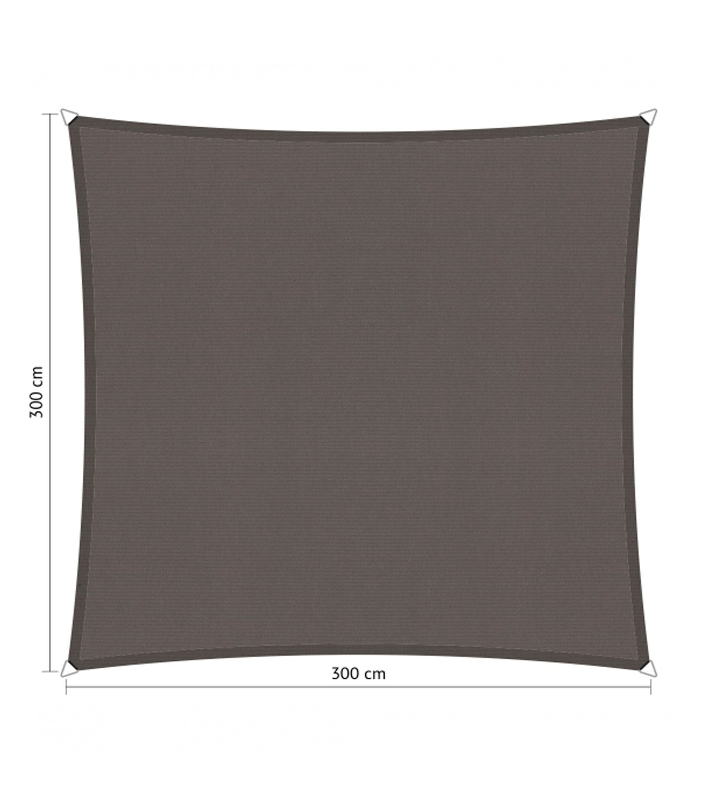 Shadow Comfort Waterdicht Schaduwdoek 3 x 3 meter Grey