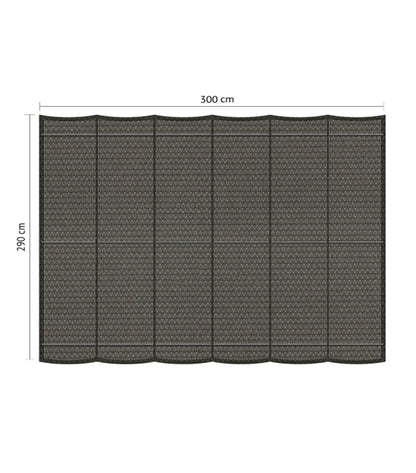 Shadow Comfort Akkordeontuch 2,90 x 3 Meter Cool Grey