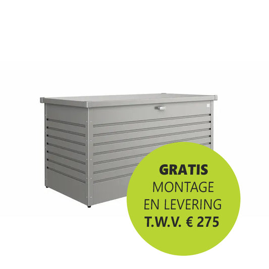 Biohort HobbyBox Kussenbox Kwartsgrijs metallic 160 cm