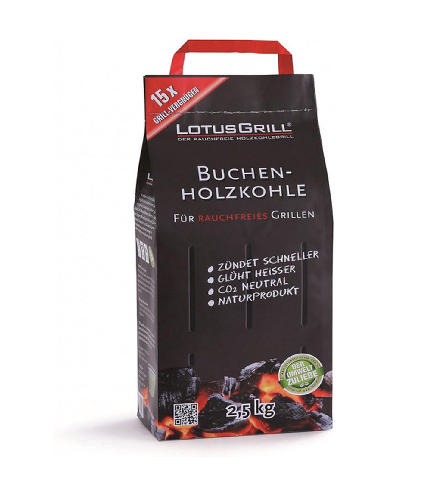 LotusGrill Holzkohle Buche Beutel - 2,5 kg