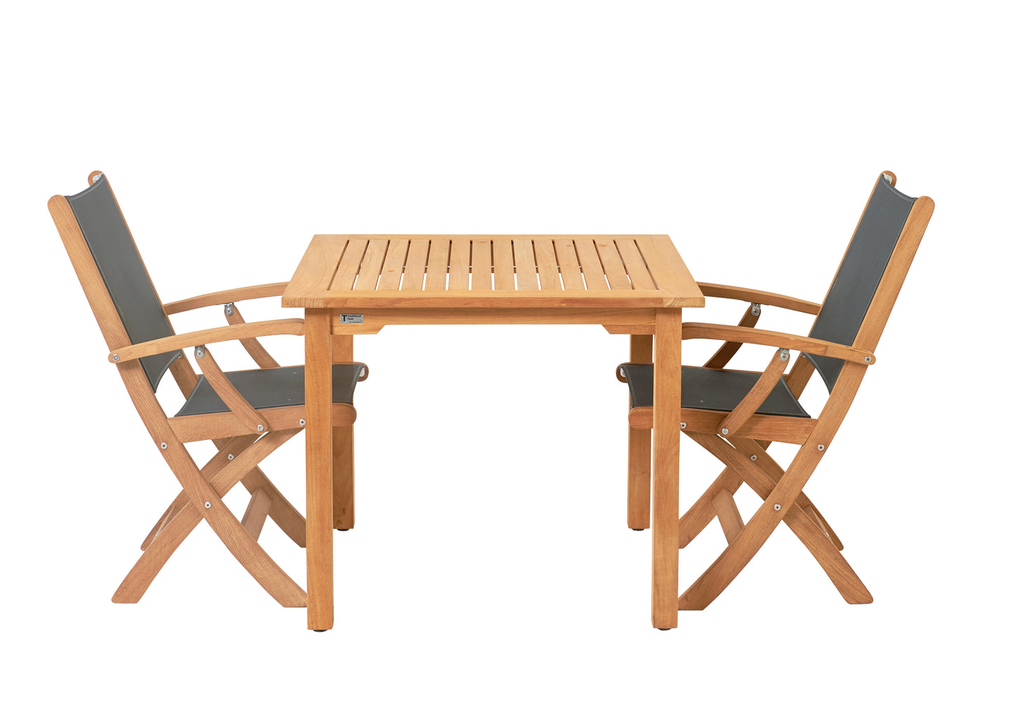 Traditional Teak Kate Zwart Tuinstoel (met arm)