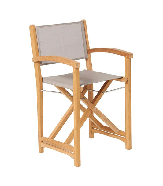 Traditional Teak Kate Taupe Director Chair Tuinstoel