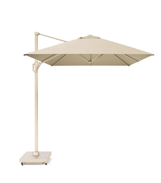 Platinum Challenger T1 premium zweefparasol 400x300 cm Sandstone/Champagne