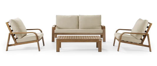 Callisto Bongo Lounge set 4-delig Wood