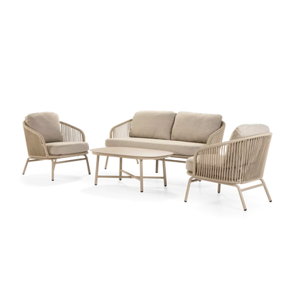 Callisto Livorno Lounge set 4-delig Champagne