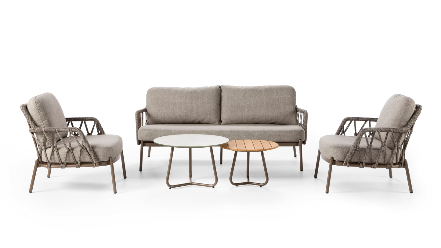 Callisto Girona Coffee Lounge set 5-delig Clay