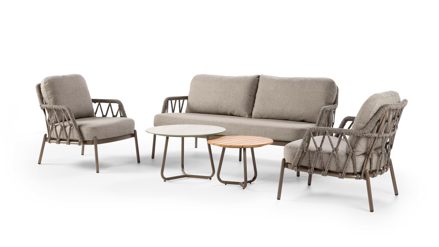 Callisto Girona Coffee Lounge set 5-delig Clay