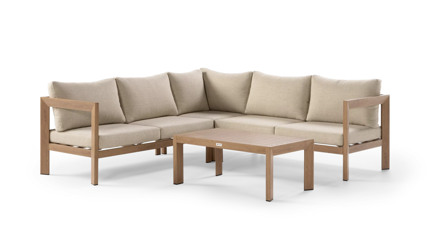 Callisto Martina Lounge set 4-delig Wood