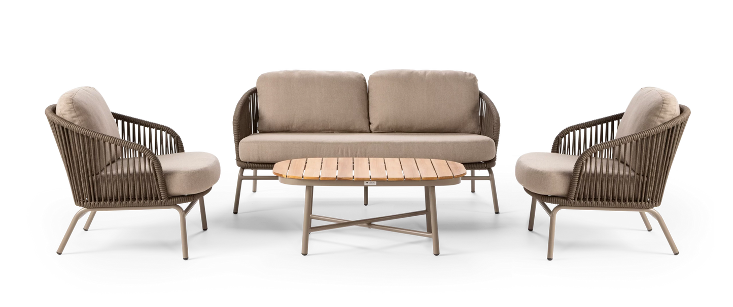 Callisto Livorno Lounge set 4-delig Taupe
