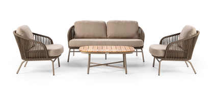 Callisto Livorno Lounge set 4-delig Taupe