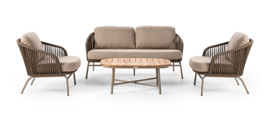Callisto Livorno Lounge set 4-delig Taupe