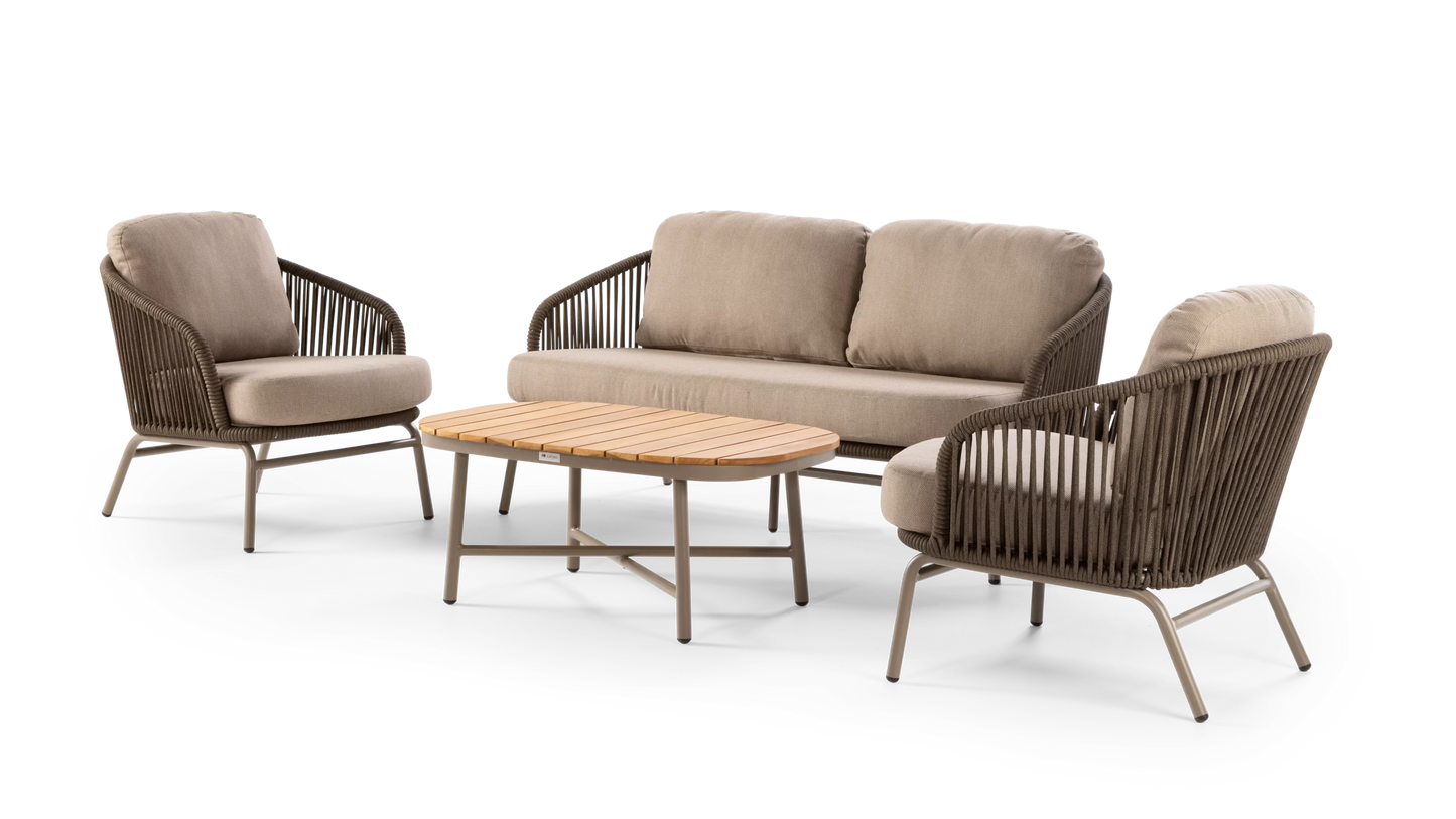 Callisto Livorno Lounge set 4-delig Taupe