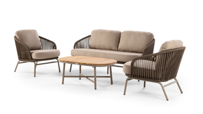 Callisto Livorno Lounge set 4-delig Taupe