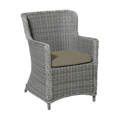 Madison stoelkussen Wicker vierkant 48x48cm Taupe canvas eco+