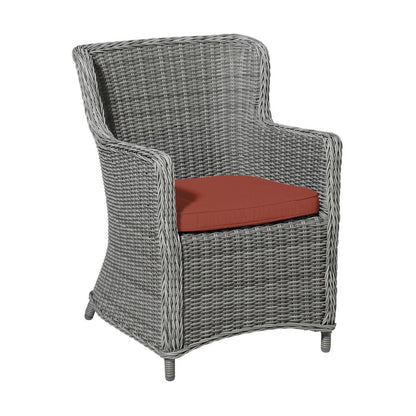 Madison stoelkussen Wicker vierkant 48x48cm Terra canvas eco+