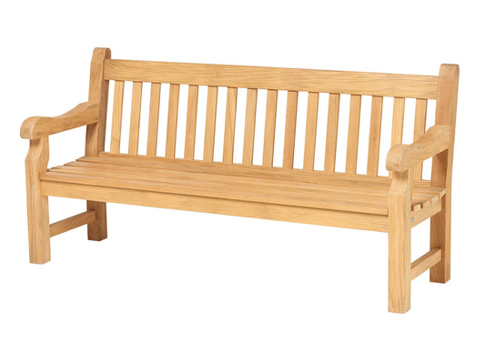 Traditionelle Baron-Gartenbank aus Teakholz, 180 cm 